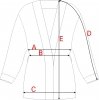 Bewear B297 blezer narzutka z paskiem beżowa 